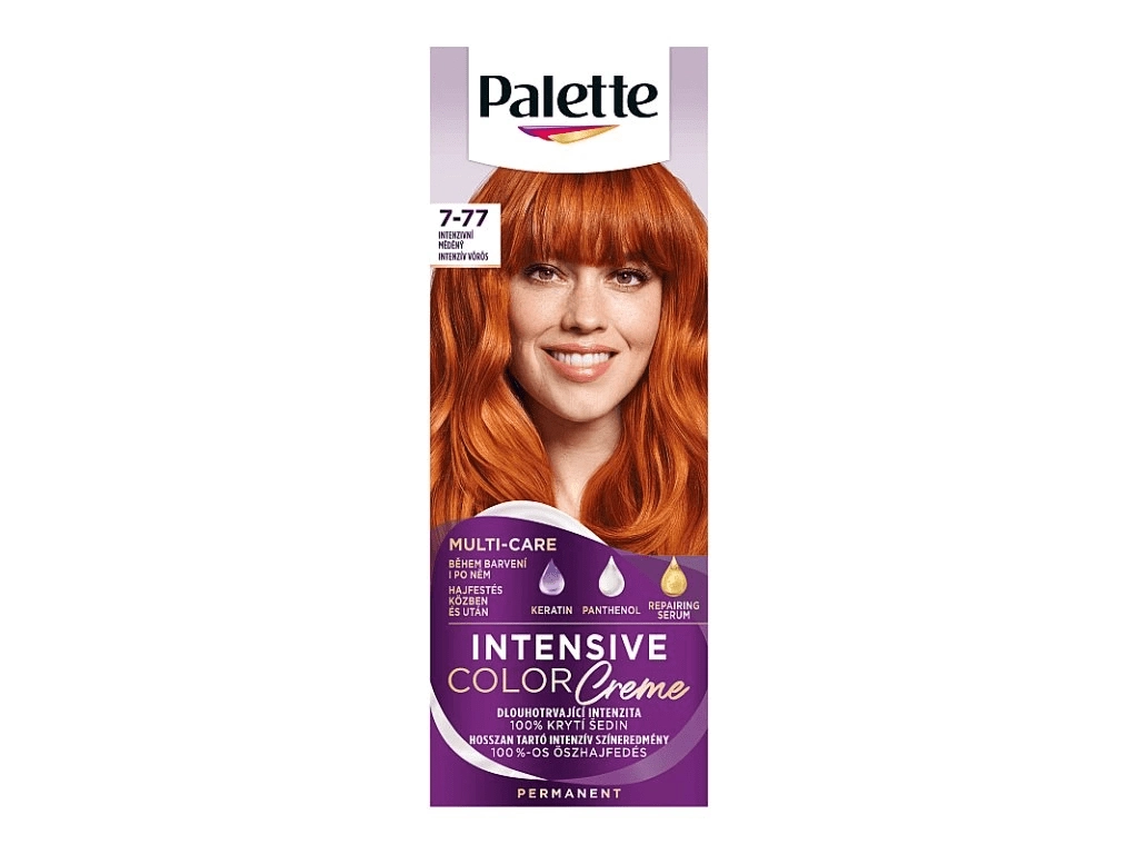 E-shop Schwarzkopf Palette Intensive Color Creme 7-77 intenzívny medený
