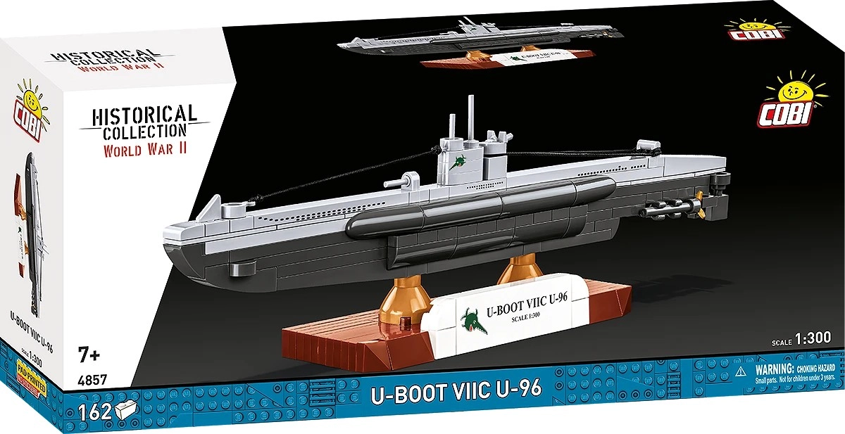 E-shop Cobi 4857 II WW Německá ponorka U-Boot VIIC U-96, 1:300, 162 k
