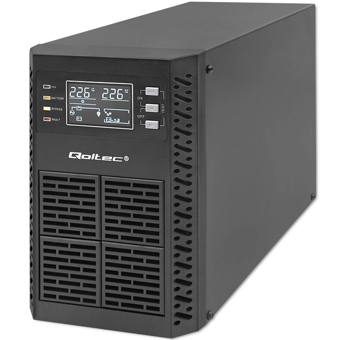 On-line UPS 1 kVA 1000 W s čistou sínusovkou a LCD displejom