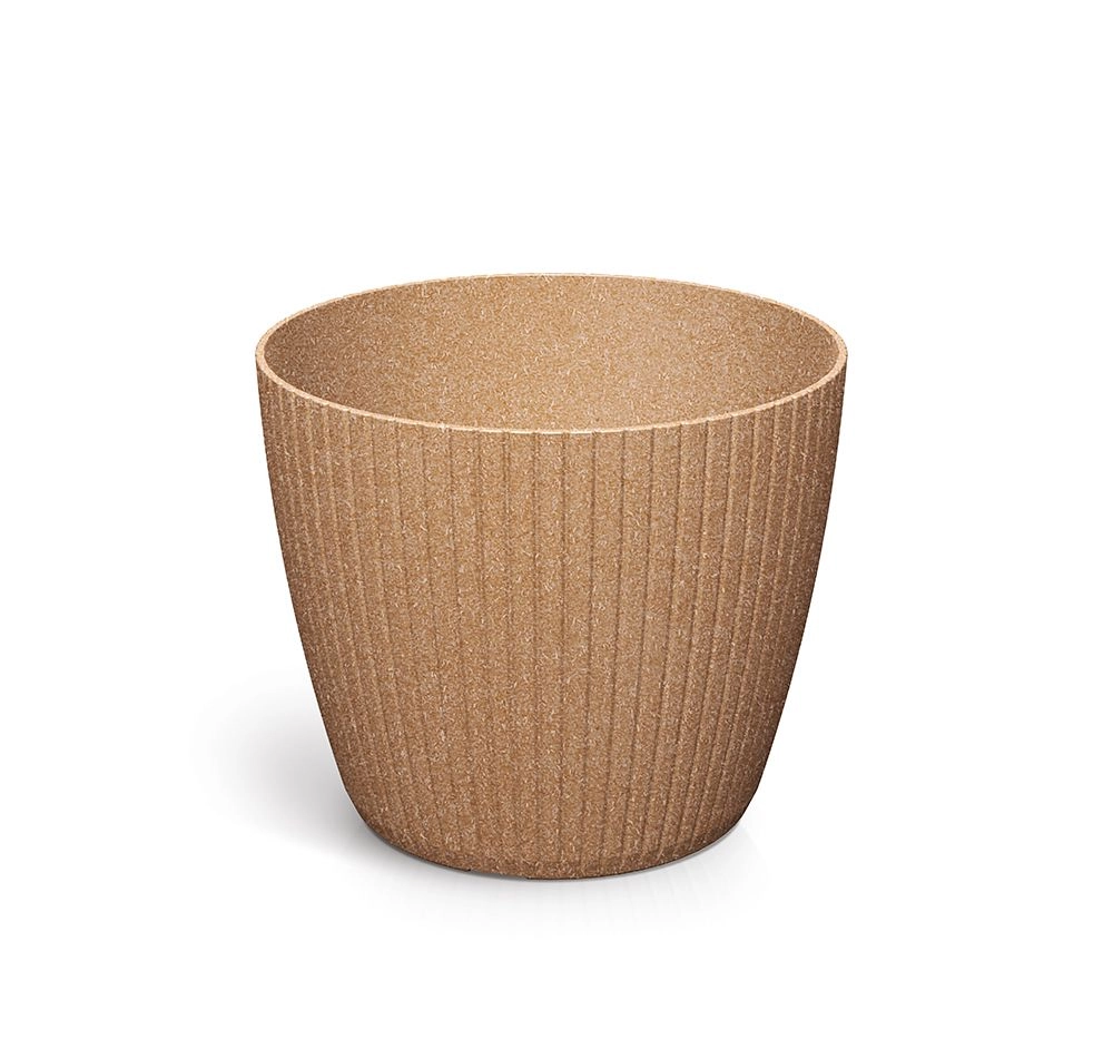 E-shop PROSPERPLAST Květináč LAMIA ECO WOOD naturo ECO 15,8 cm