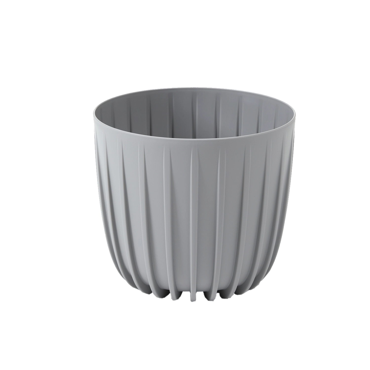 Nízky kvetináč Mira 20 cm sivý