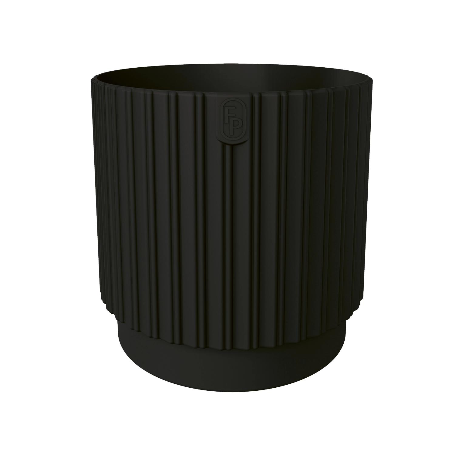 E-shop Kvetináč MIKA Cyli Petit ECO Recycled 26 cm – hlboká čierna