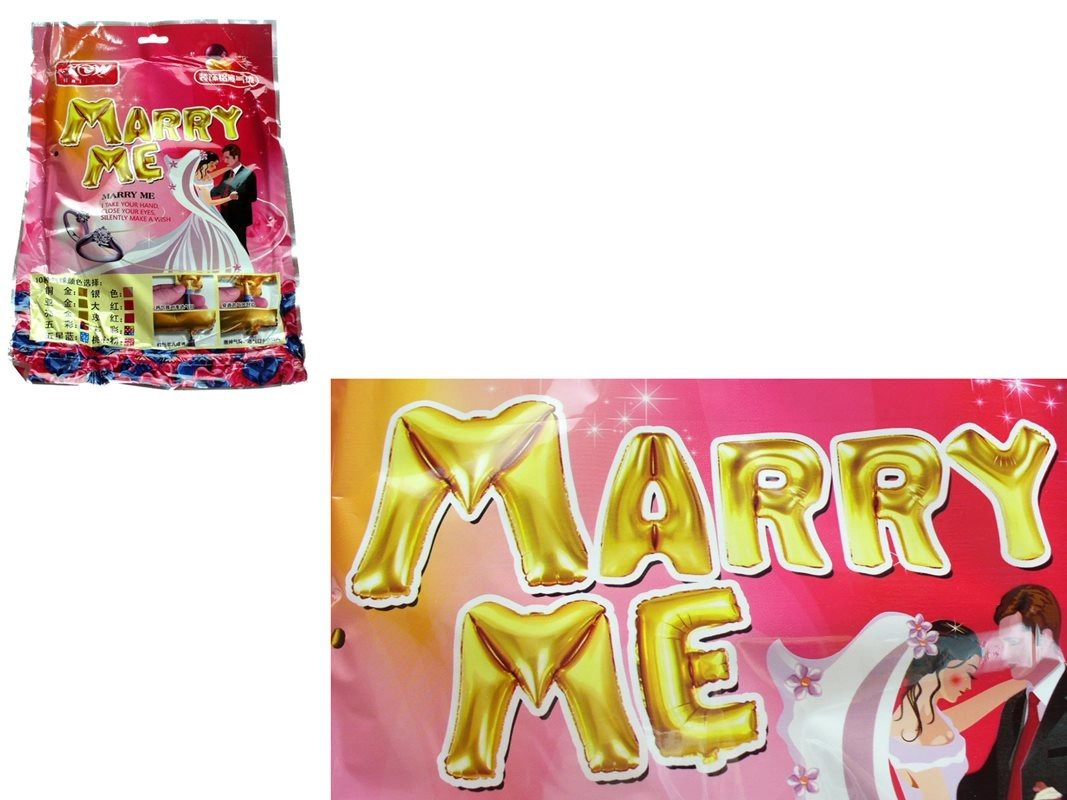 E-shop InnoVibe Zlaté balónky Marry me