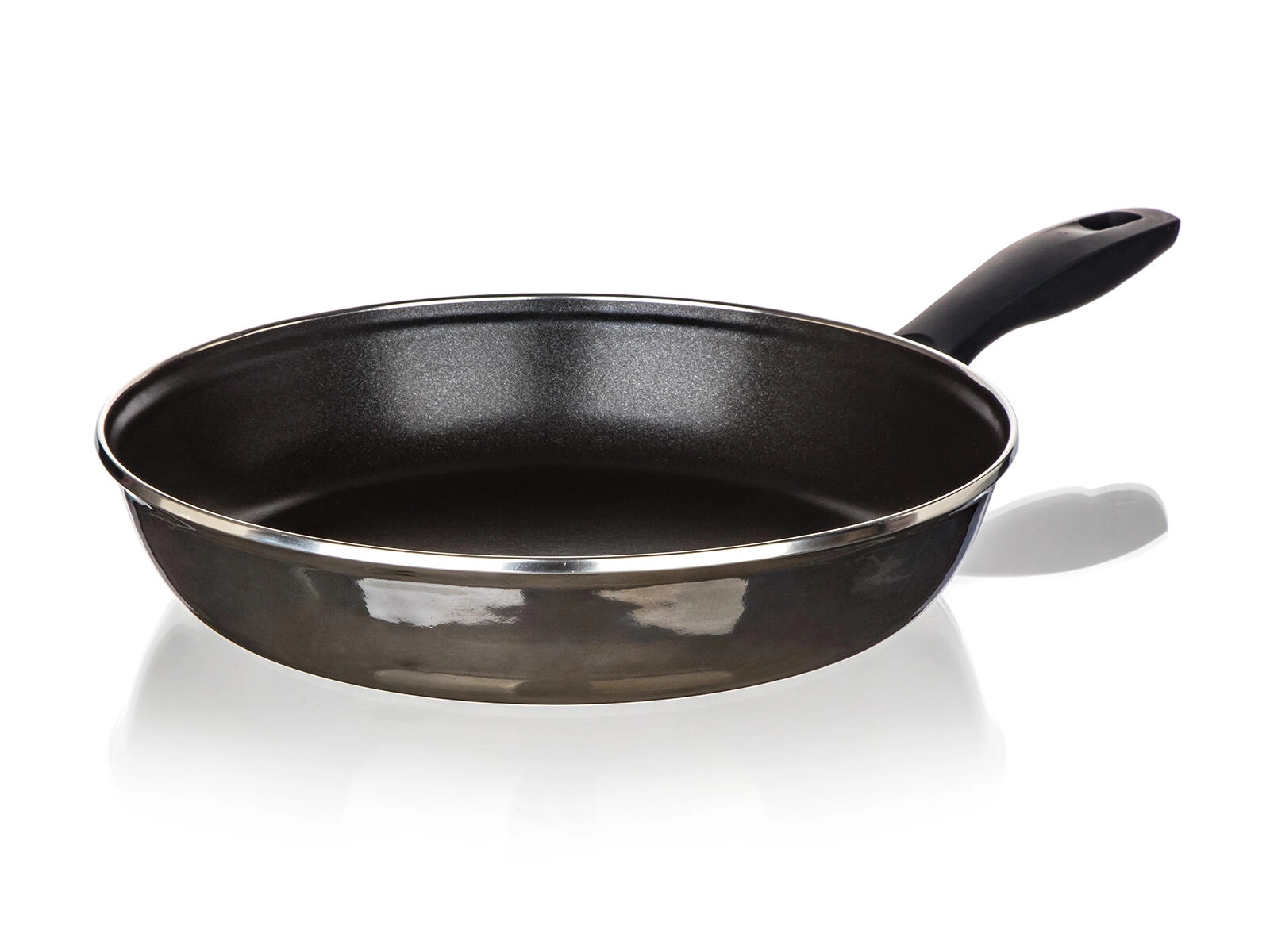 E-shop Banquet METALLIC Black Panvica 28 cm smaltovaná s nepriľnavým povrchom