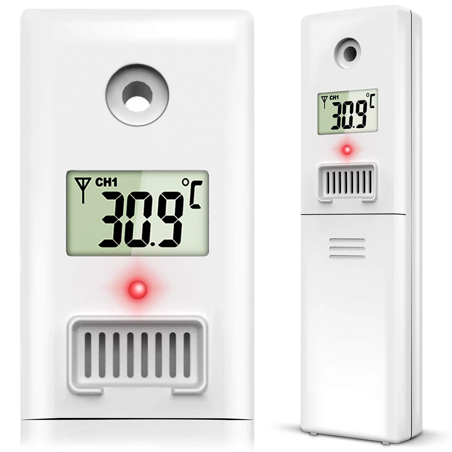 E-shop Bezdrôtový senzor teploty a vlhkosti pre meteorologickú stanicu BERDSEN BD-905, biely