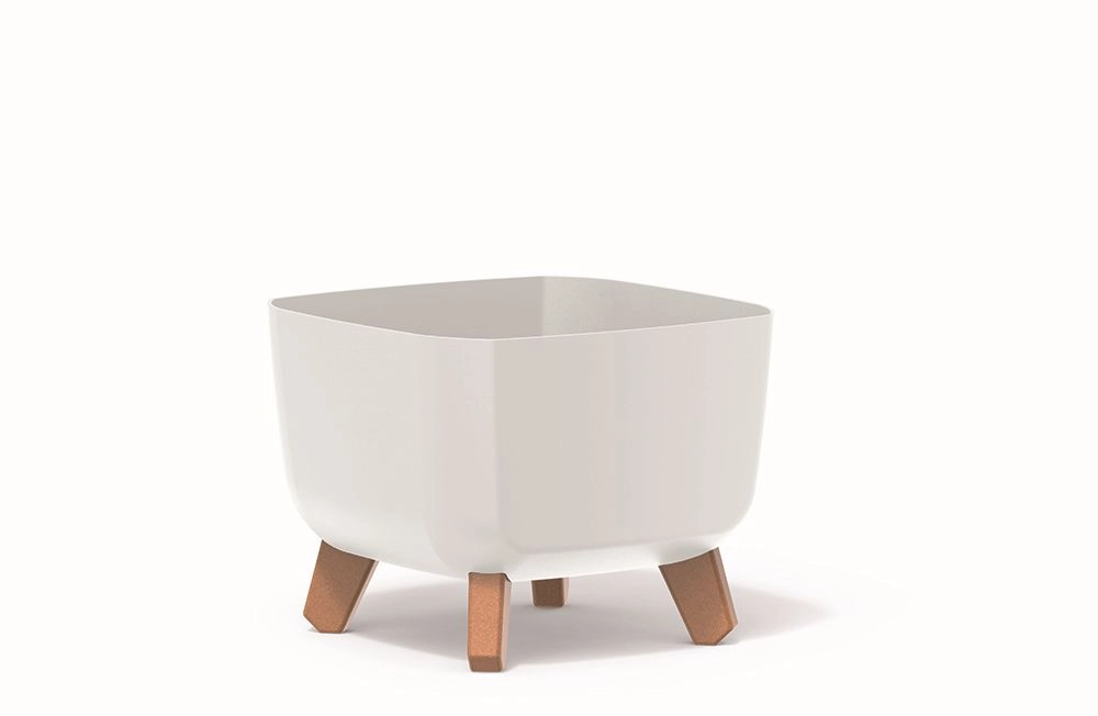 E-shop PROSPERPLAST Kvetináč GRACIA SQUARE 29cm biely