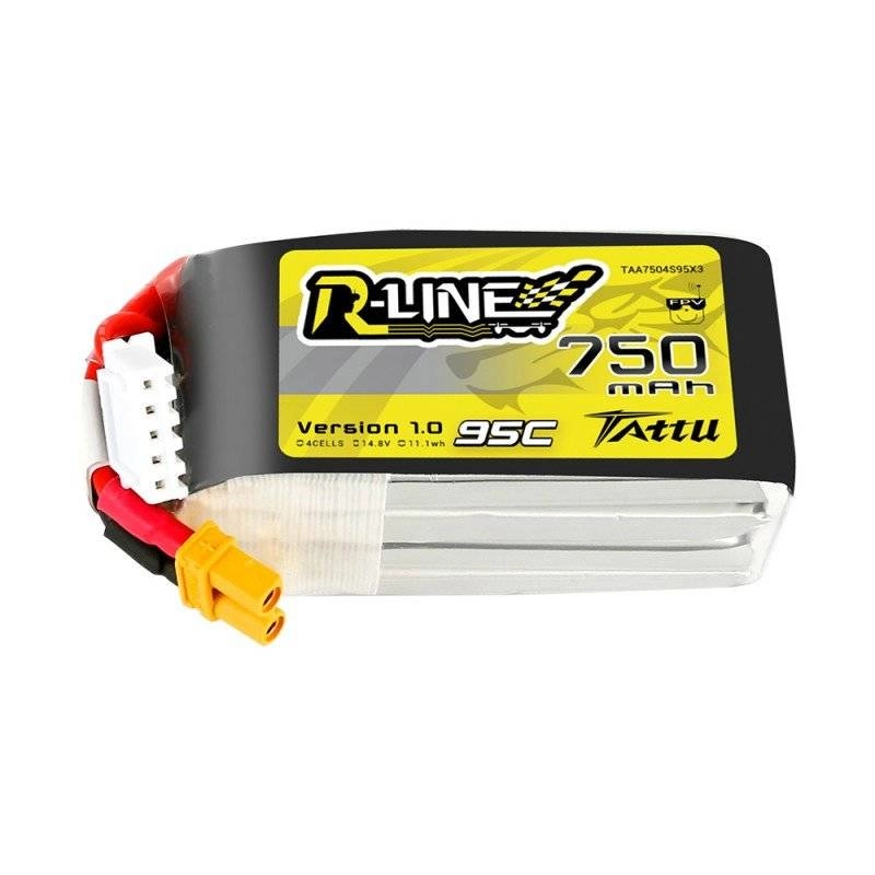 E-shop Tattu r-line 750 mah 14,8 v 95c lipo batéria 4s s konektorom xt30