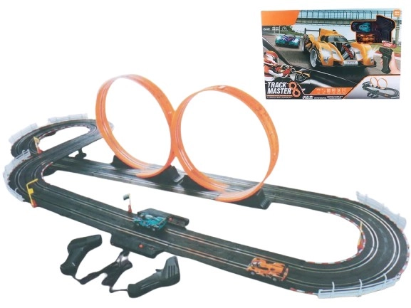 Závodná autodráha s dvomi slučkami