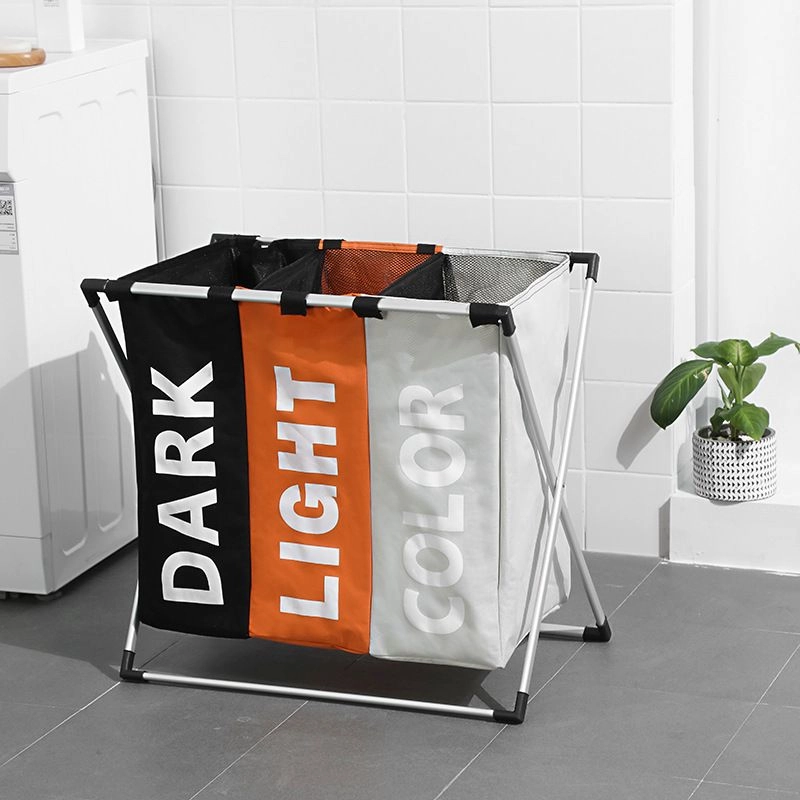 Trojitý kôš na bielizeň – trojfarebný