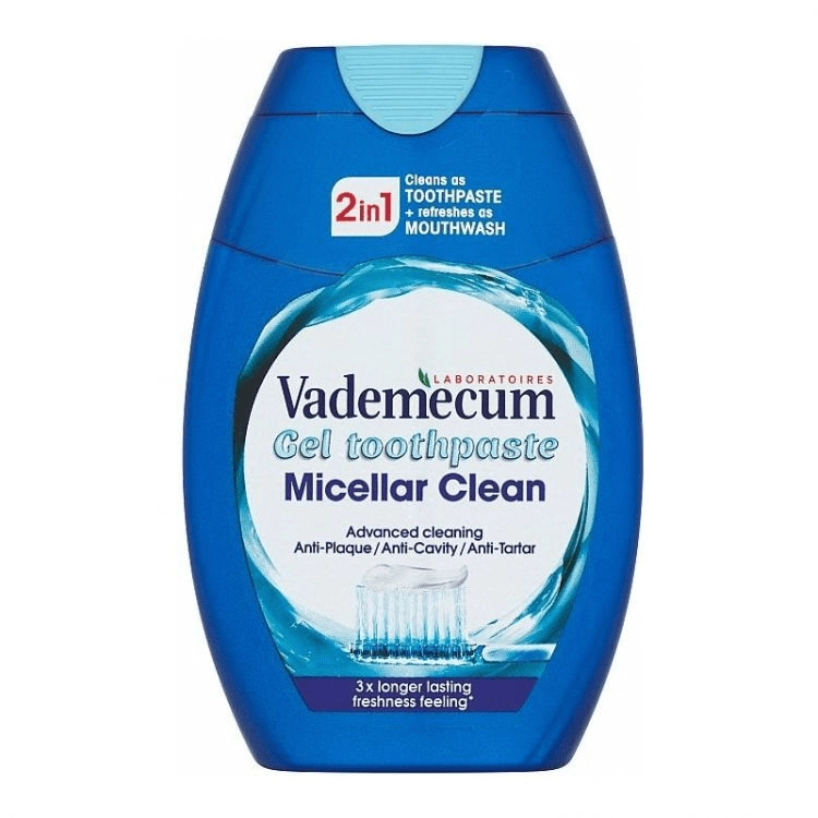 E-shop Vademecum 2v1 Micellar Clean gélová zubná pasta 75 ml