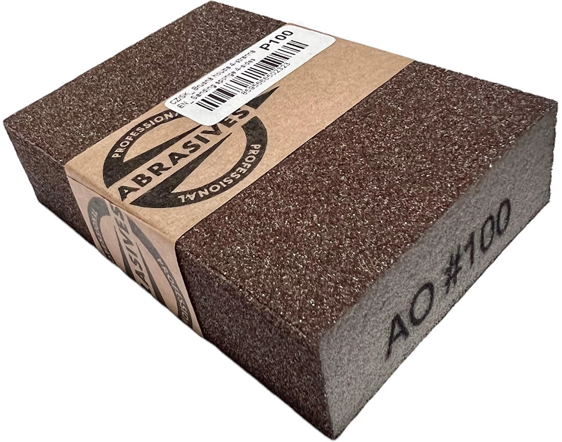 E-shop Štvorstranná brúsna špongia Professional abrasives 100 x 70 x 25 mm zrnitosť 100