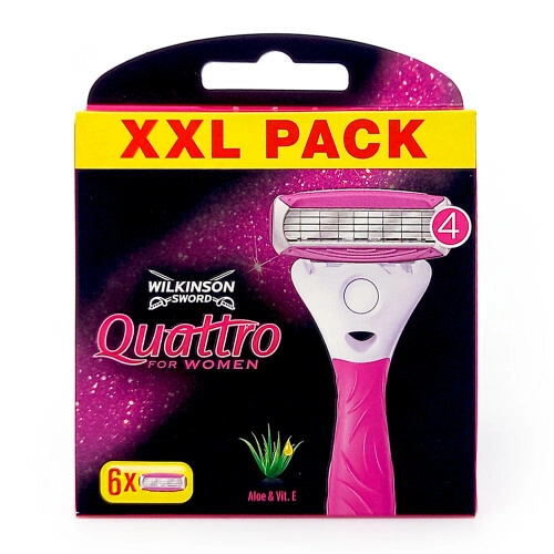 E-shop Wilkinson Sword Quattro For Women 6 ks