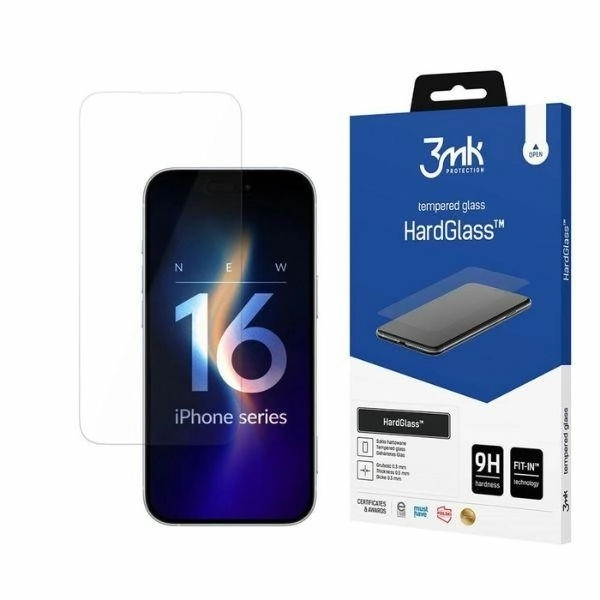 ochranné tvrdené sklo HardGlass pre iPhone 16 Plus 6,7" 9H