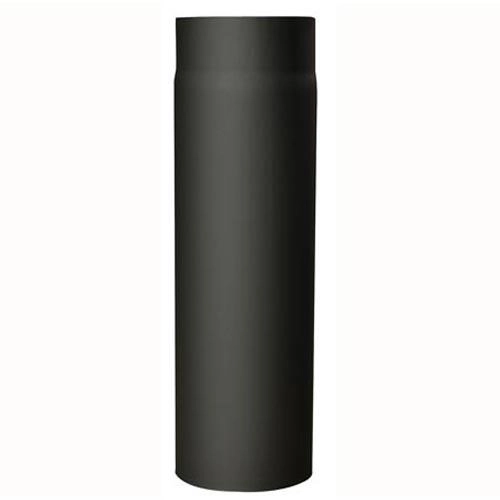 E-shop Dymová rúra 120 mm, dĺžka 500 mm, hrúbka 1,5 mm, čierna