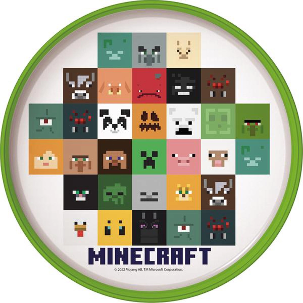 E-shop STOR Plastový tanier MINECRAFT 19,5cm protišmykový