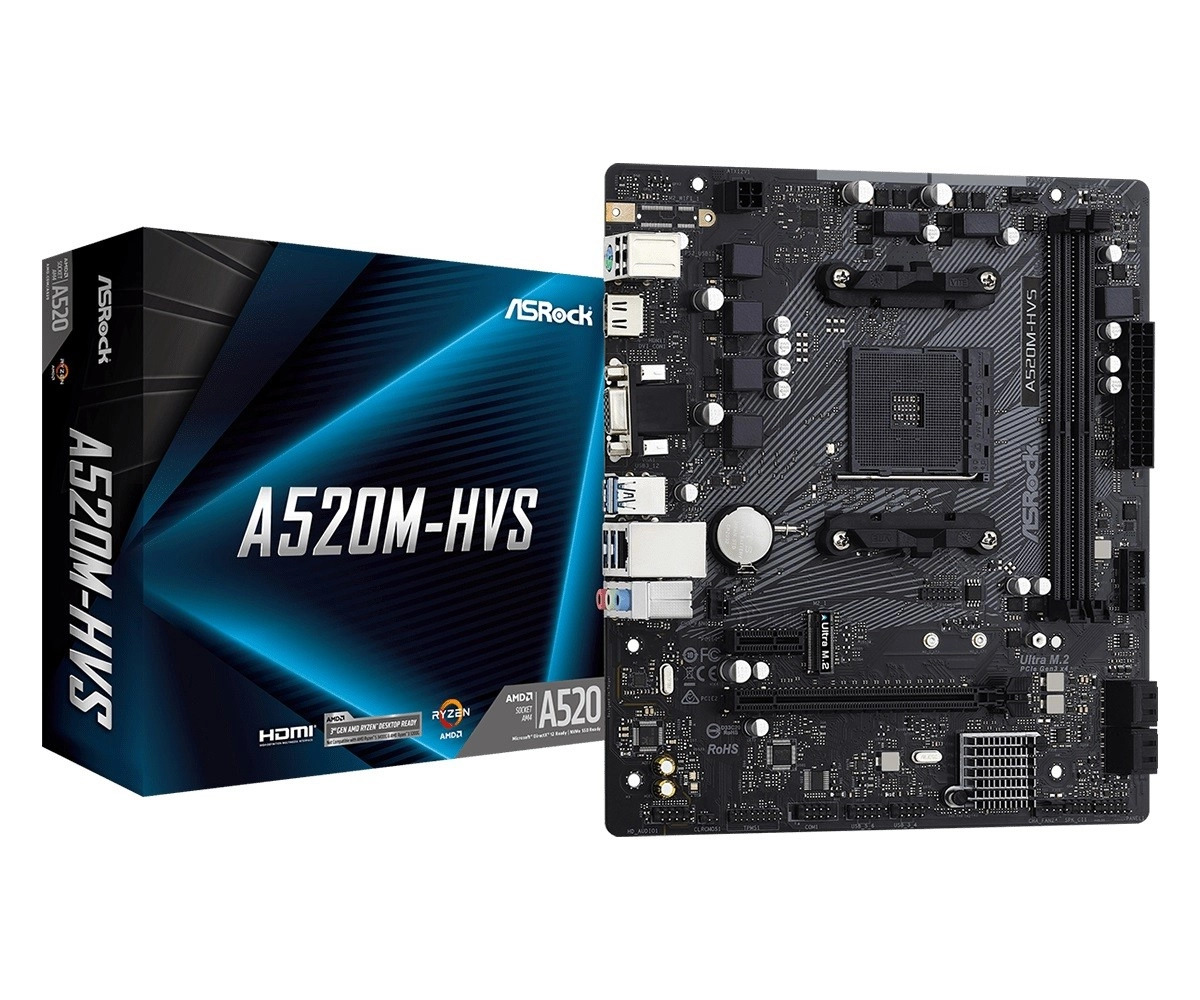 Základná doska ASRock A520M-HVS (AM4, mATX)