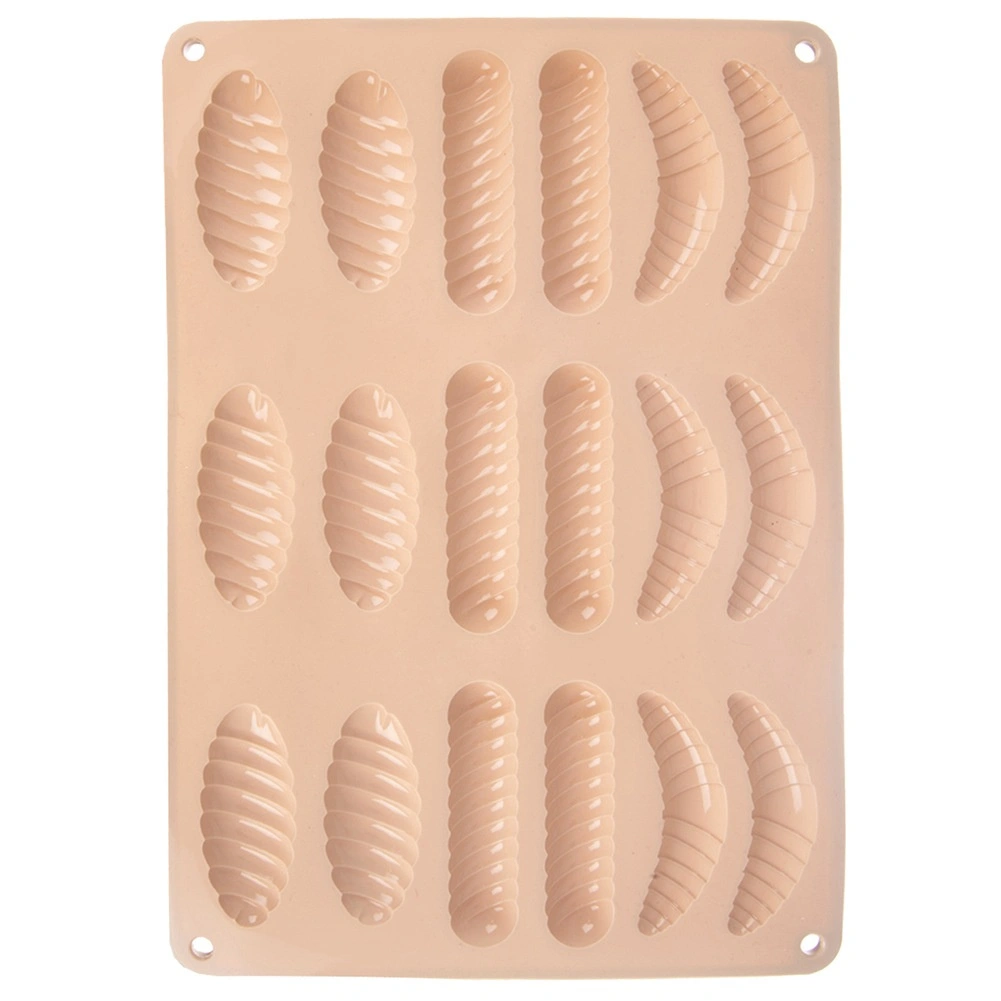 Silikónová forma na sušienky a pralinky 33 × 24,5 × 1 cm, béžová