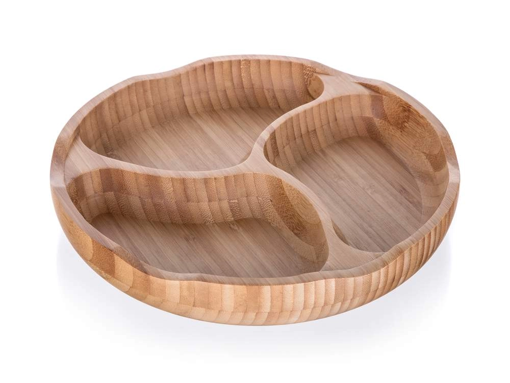 E-shop Banquet miska dělená BRILLANTE Bamboo 25x4 cm