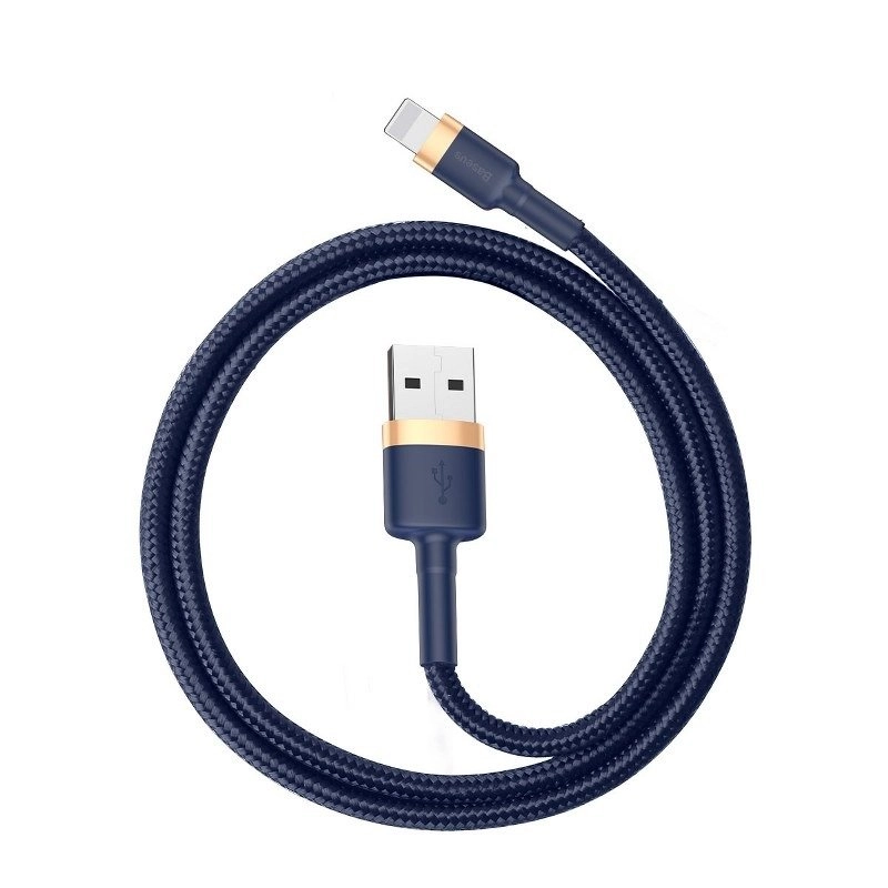 E-shop Baseus CALKLF-CV3) Cafule Odolný nylonový USB / Lightning QC3.0 1,5A, 2m, modrý