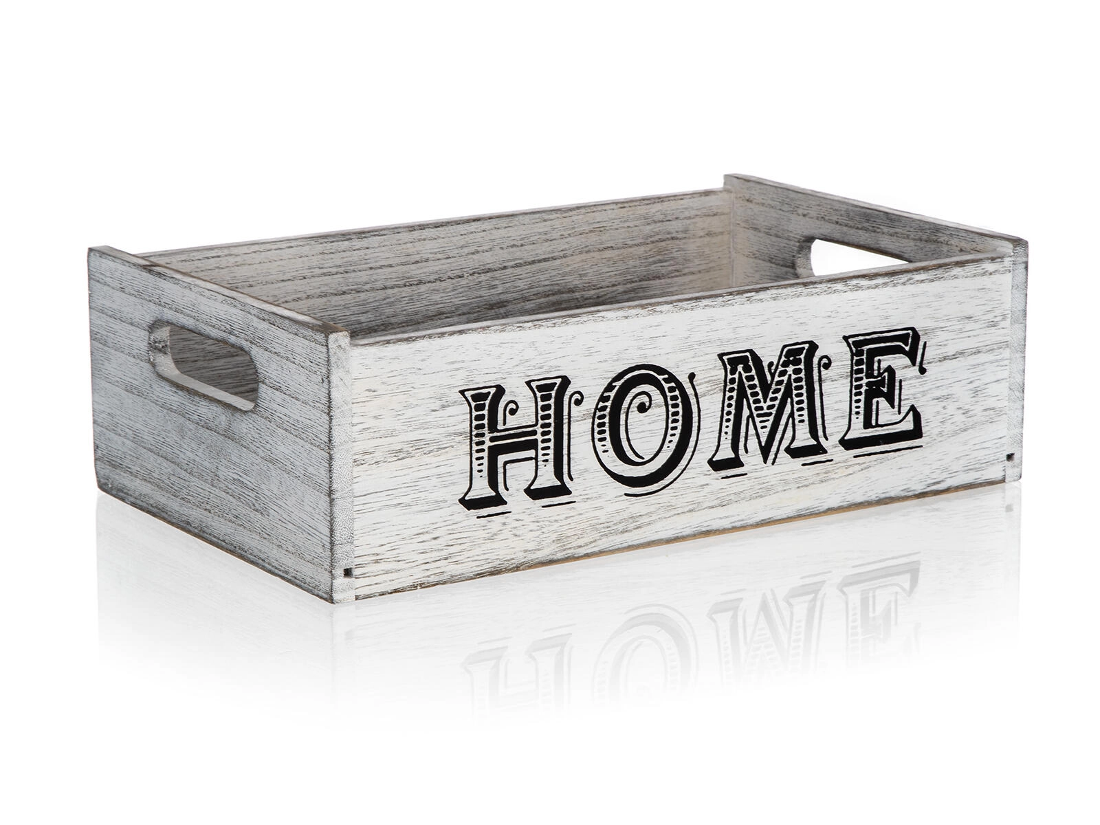 Drevená dekoračná krabička HOME 29 × 18 × 9 cm