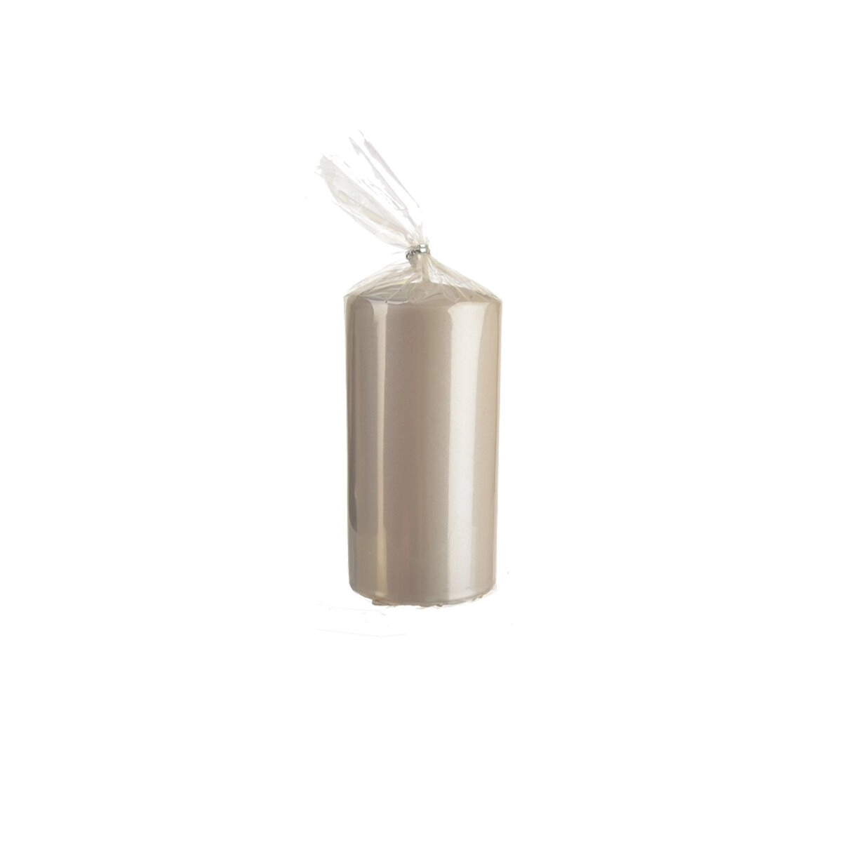 E-shop Matná sivá valcová sviečka 7 × 14 cm