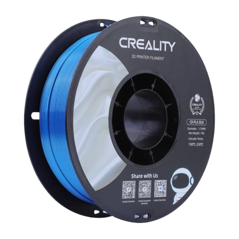 E-shop Creality CR-PLA Silk filament 1,75 mm modrý