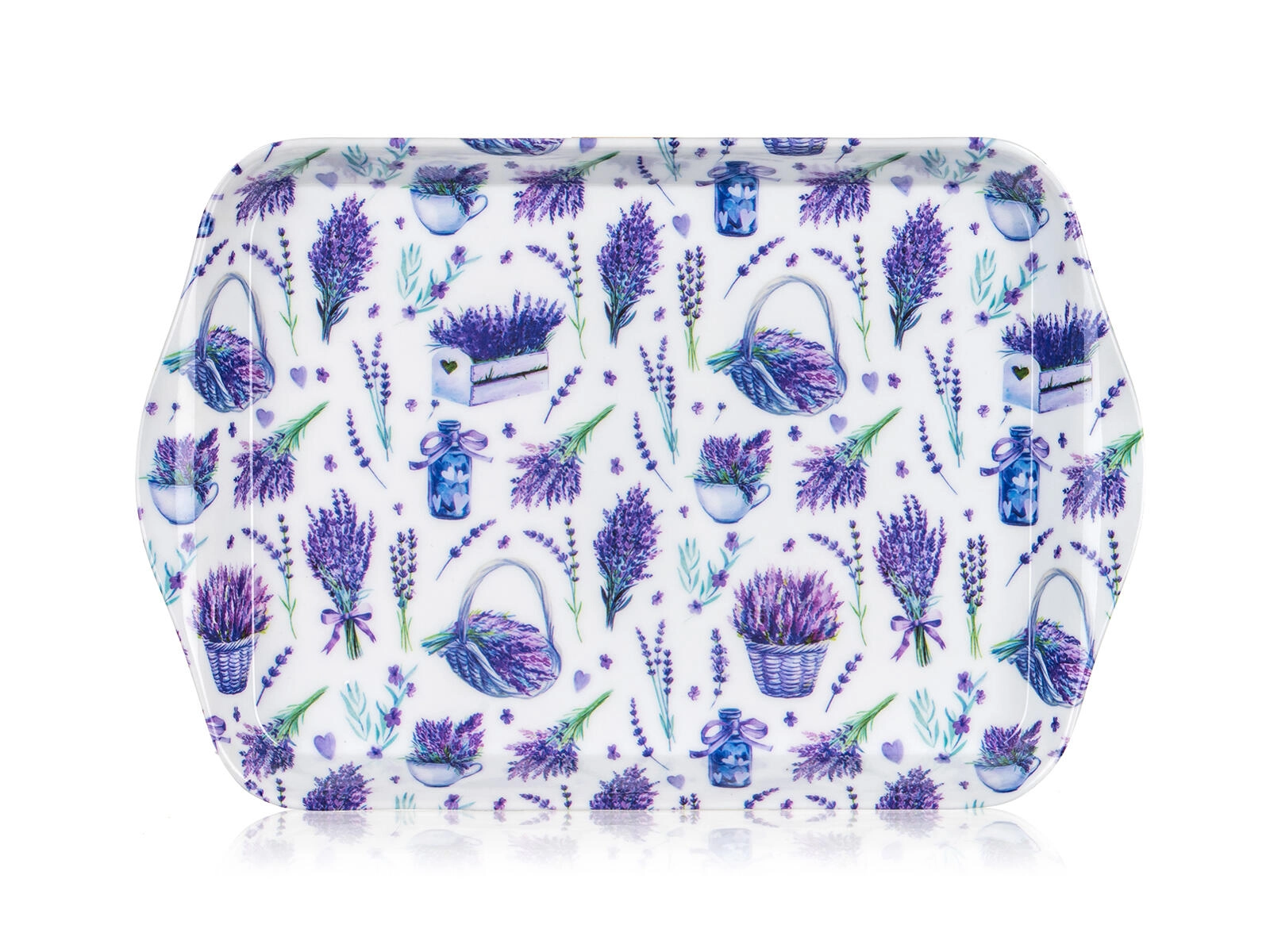 E-shop melamínový tác s motívom levandule 21 × 14 cm