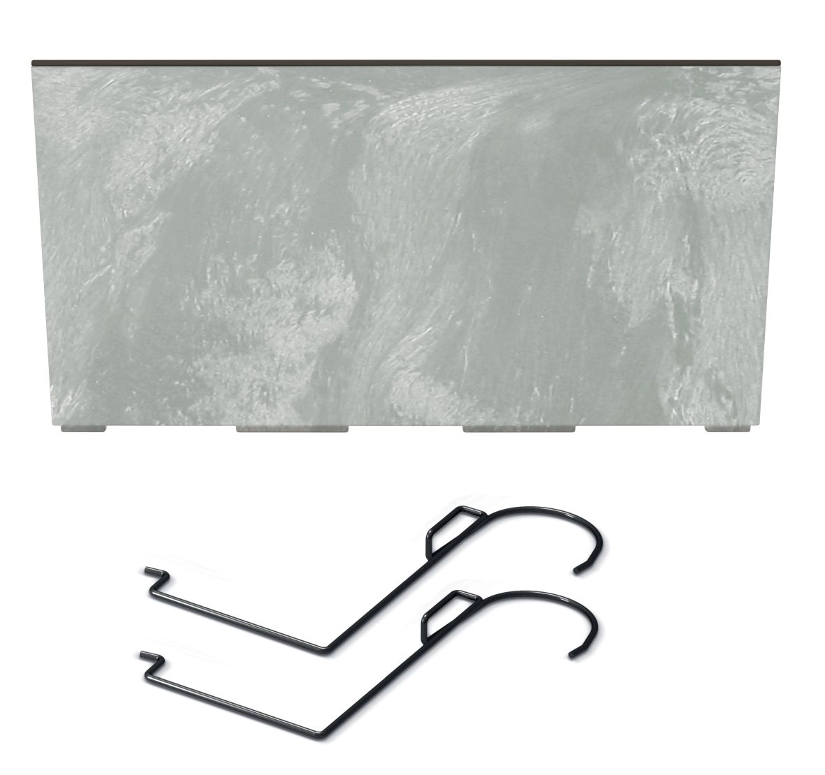 Prosperplast Truhlík s hákmi URBI CASE BETON EFFECT W betón 58cm