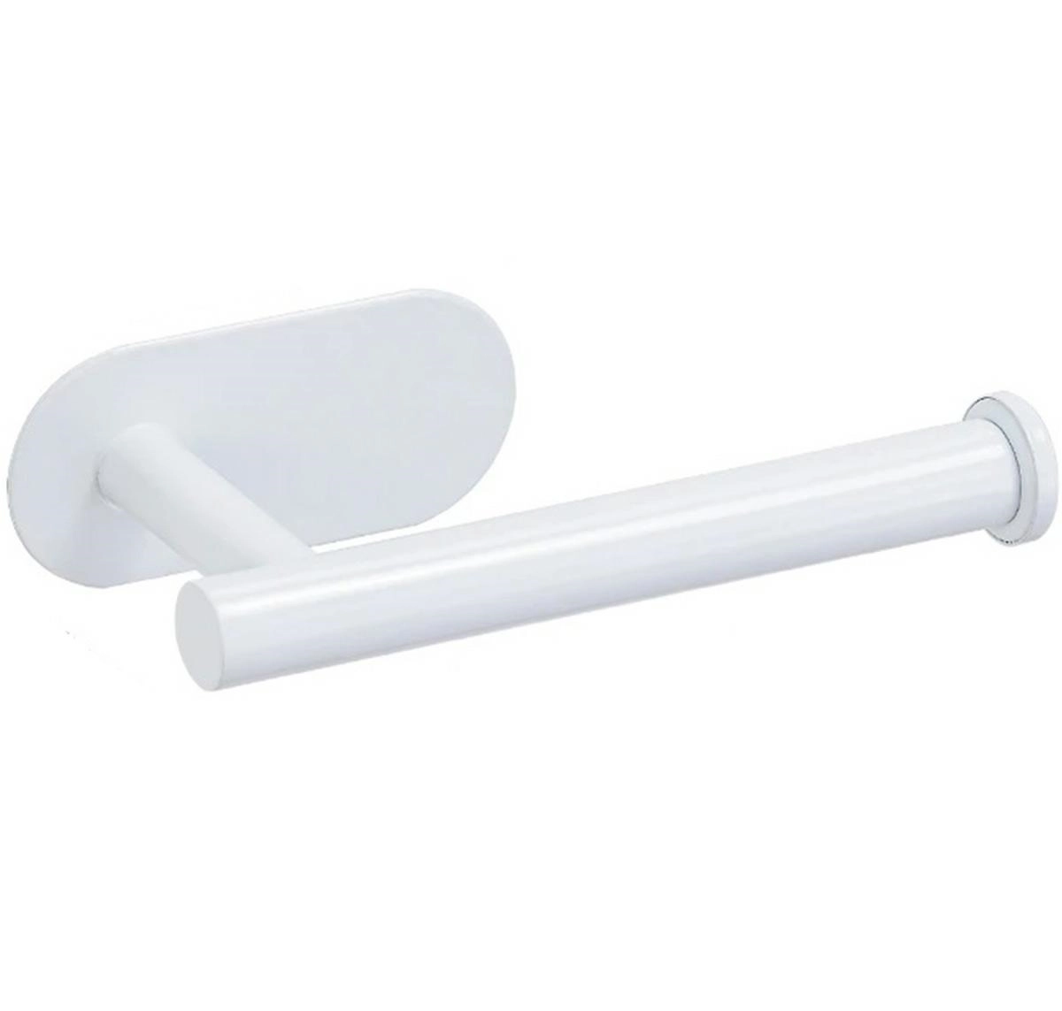 Samolepiaci držiak na toaletný papier biely