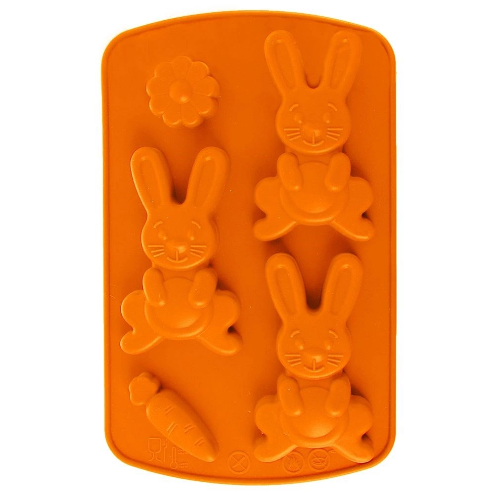 Silikónová forma na sušienky a pralinky zajačik hnedá SILLINIE