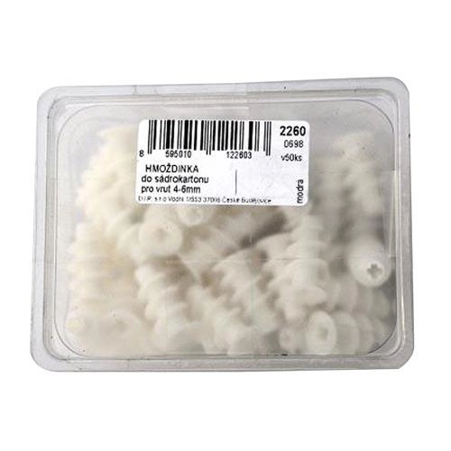 Hmoždinka do sadrokartónu plast. 2260 (50ks) plast.obal