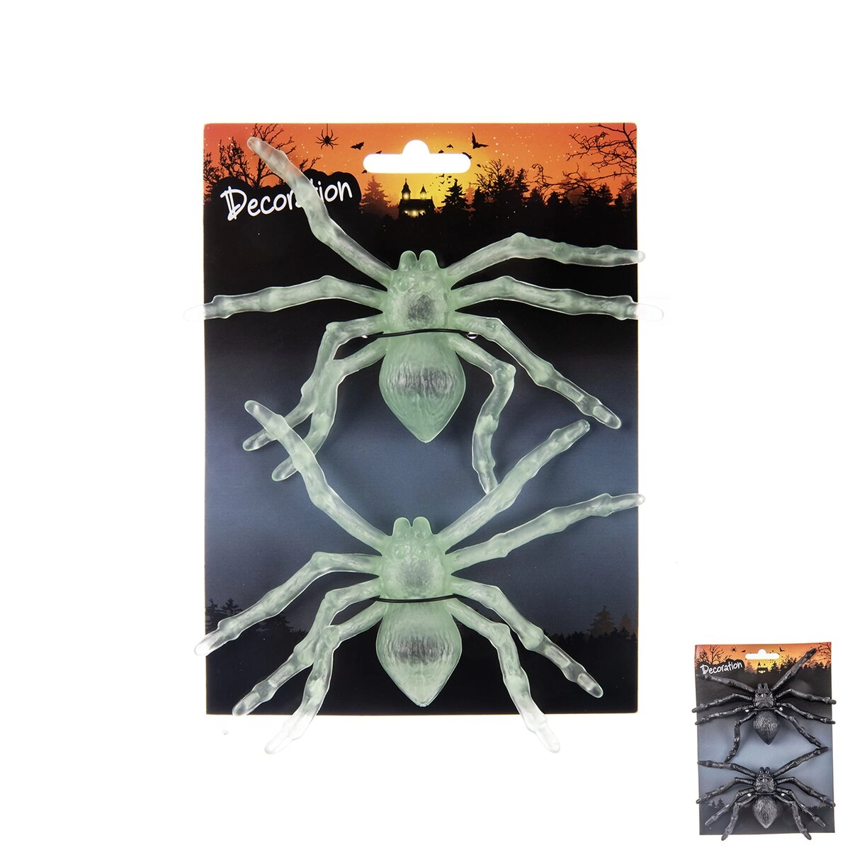 E-shop Dekoratívny pavúk z polypropylénu 13 × 12 cm, 2 ks