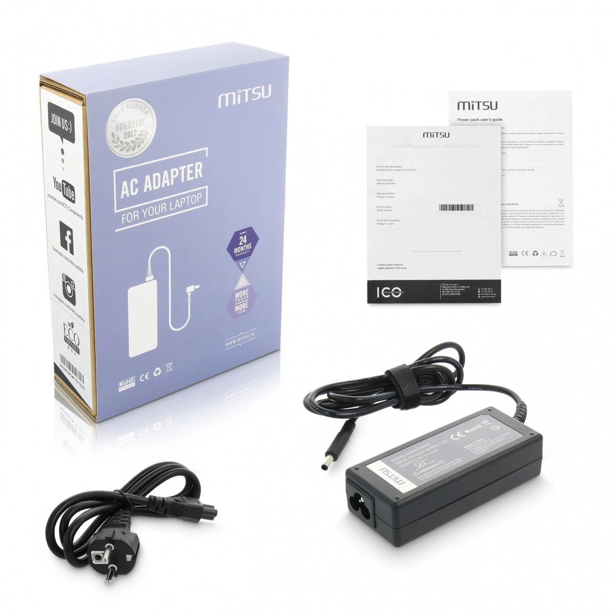 Nabíjačka 19V 3.42A pre notebooky ASUS
