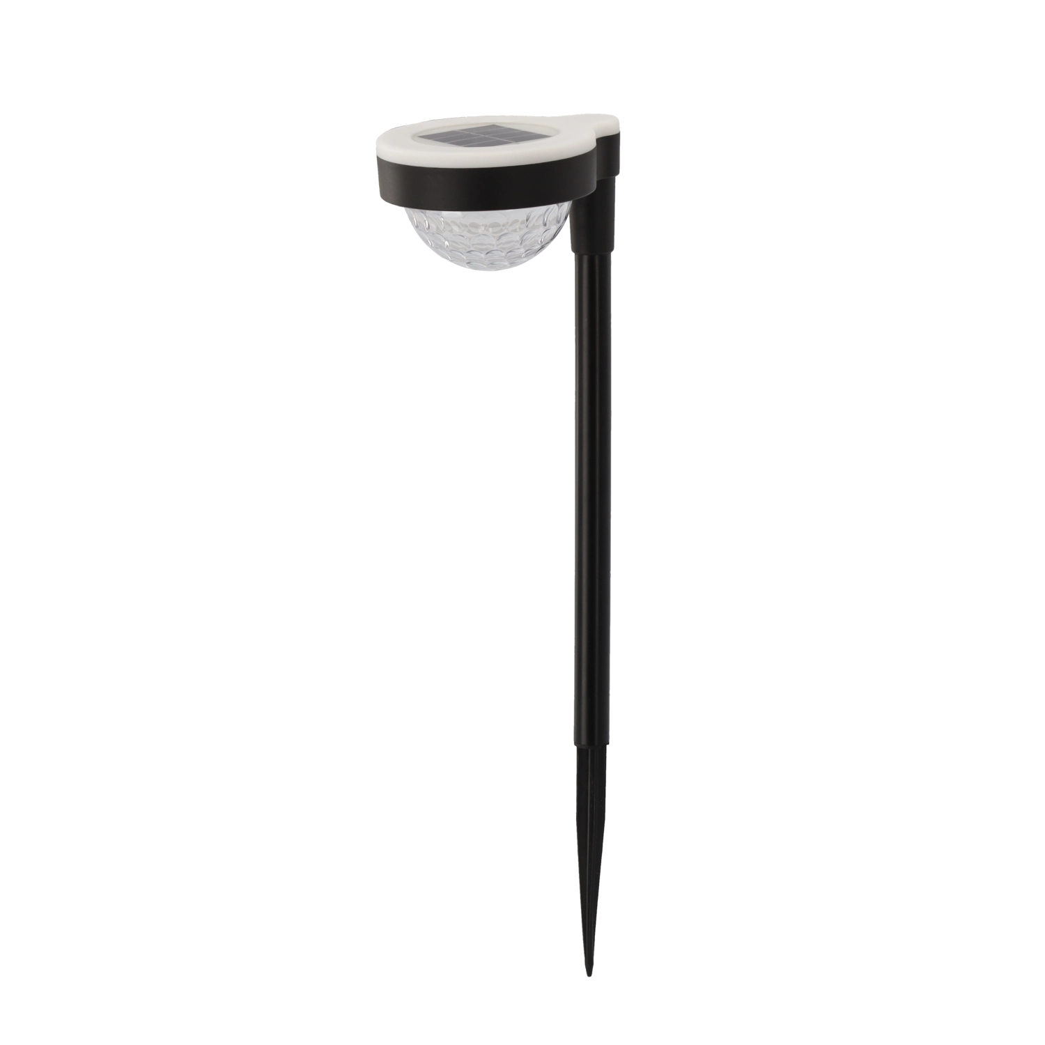 E-shop Solárna záhradná LED lampa LATI, teplá biela, kolík do zeme 38,5 cm