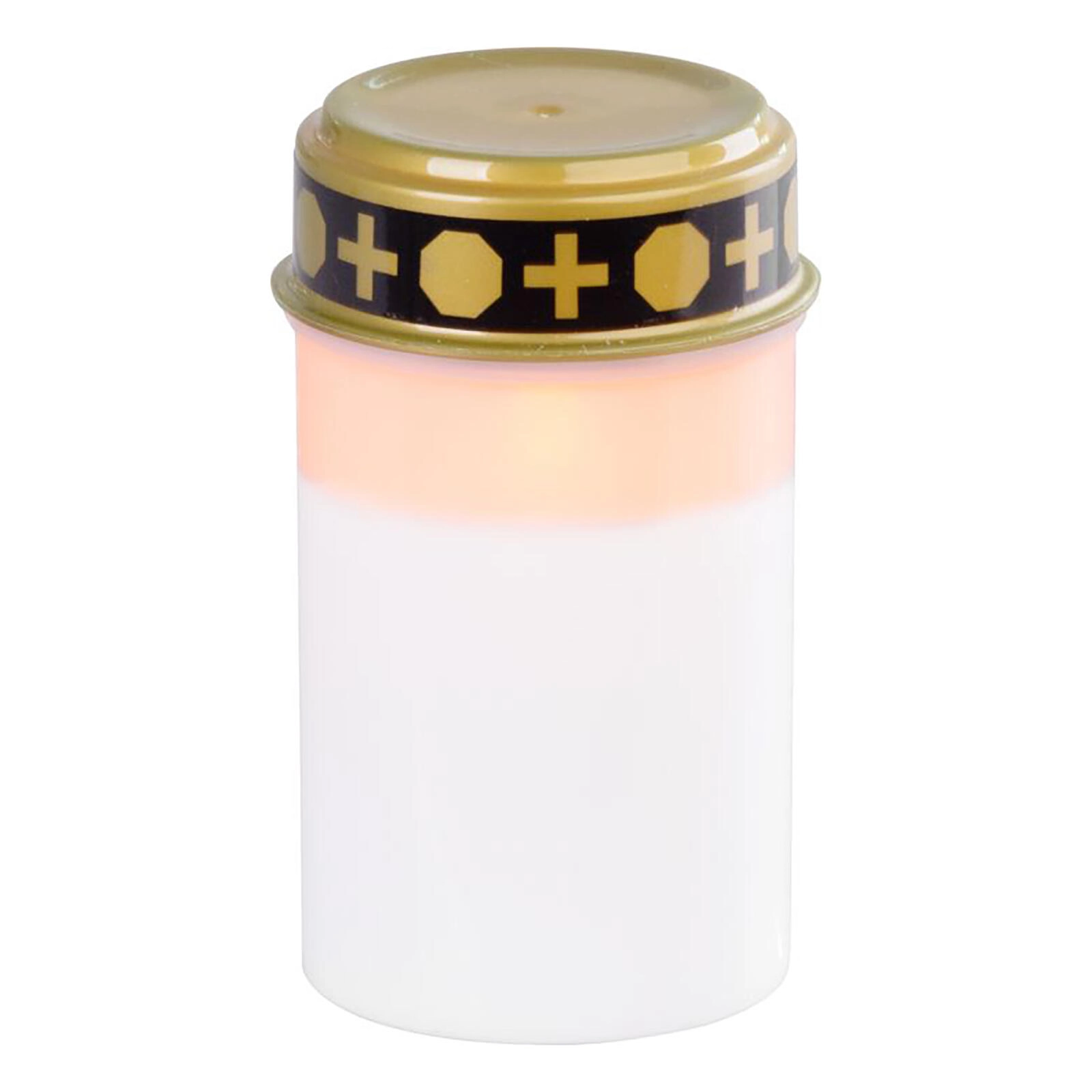 E-shop Kahanec MagicHome TG-10, s LED sviečkou, na hrob, biely, 12 cm, (súčasť balenia 2xAA)