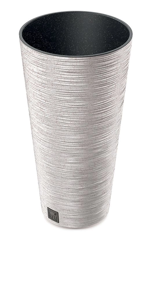 E-shop Prosperplast Kvetináč FURU SLIM ECO WOOD 30 cm bílý
