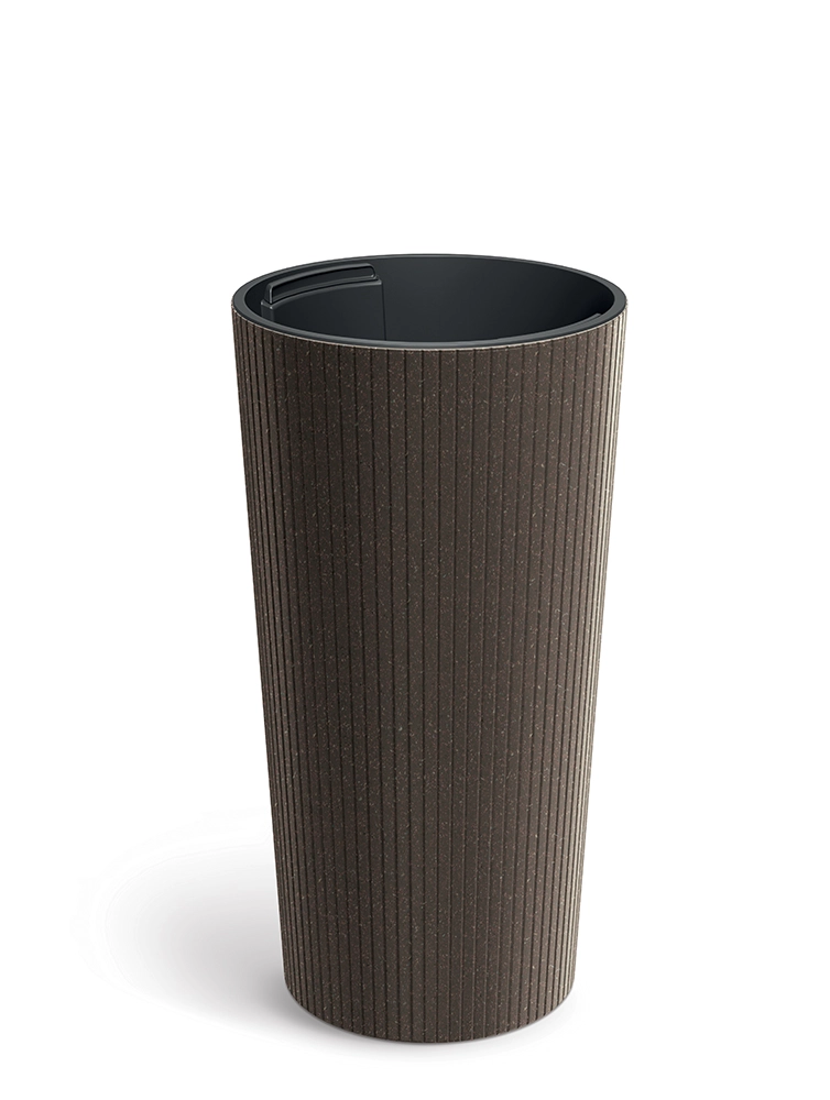 E-shop Prosperplast Kvetináč Lamie Slim Eco Wood kávový, 25 cm