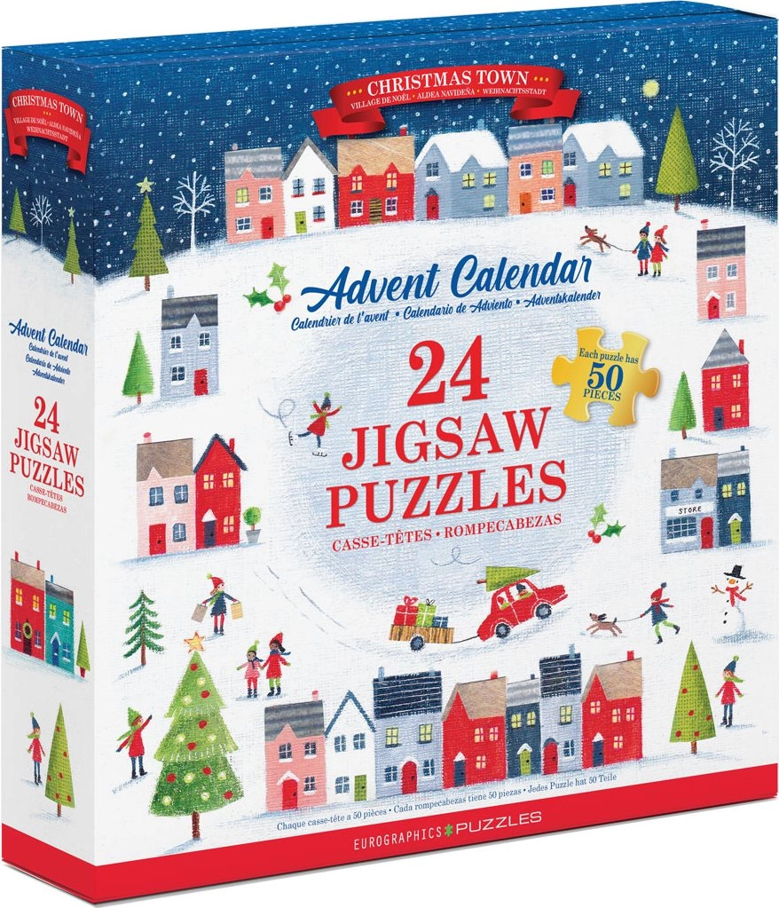 E-shop EUROGRAPHICS Adventní kalendář Vánoční město 24x50 dielov