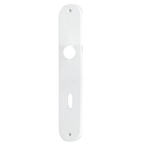 E-shop Štítové dverové kovanie pre dózický kľúč 72 mm, biele, plast
