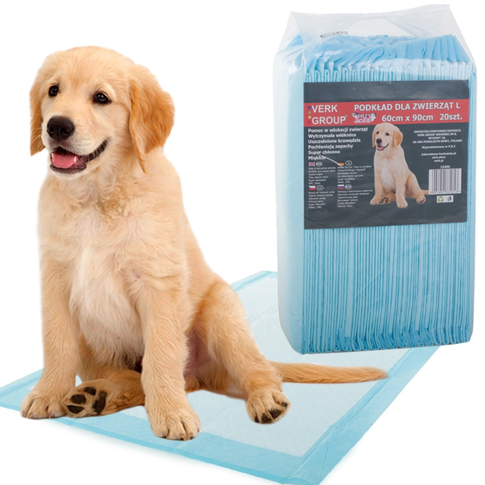 E-shop Verk 19309 Tréningové absorpčné podložky pre psov 60 x 90 cm 20 ks