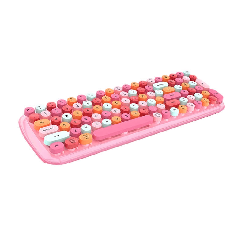 Bezdrôtová klávesnica MOFII Candy ružová