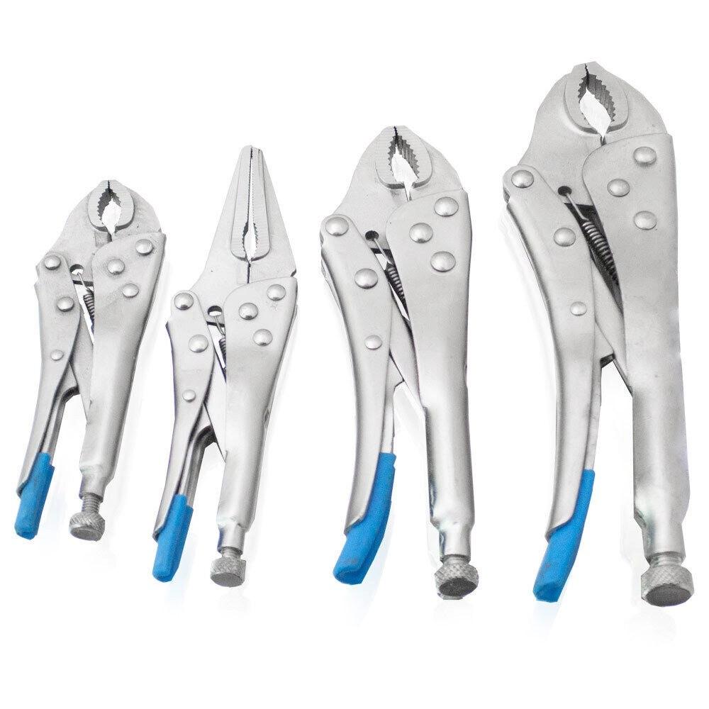 sada 4 nastaviteľných zverákových klieští s puzdrom