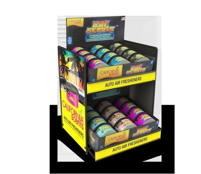 E-shop California Scents stojan na vôňu do auta – dvojitý pultový zásobník (24 ks)