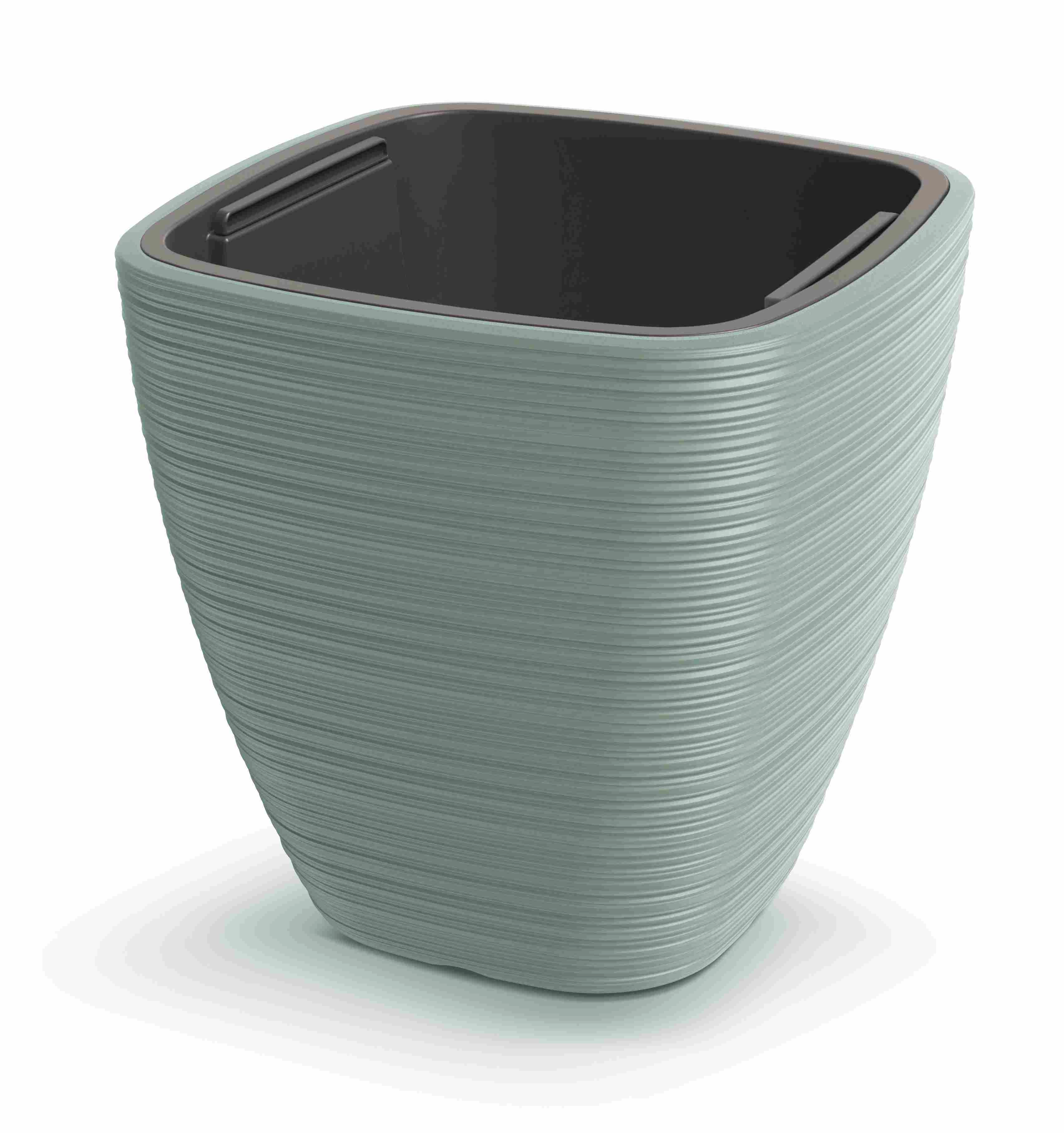 E-shop Kvetináč Vena Square šalvia 38,8 × 38 × 38 cm s vložkou