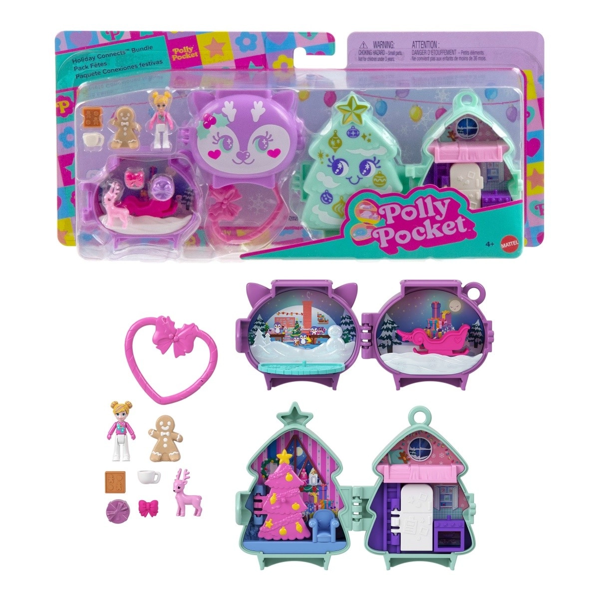 E-shop Polly Pocket sviatočný kompaktný set 2‑pack