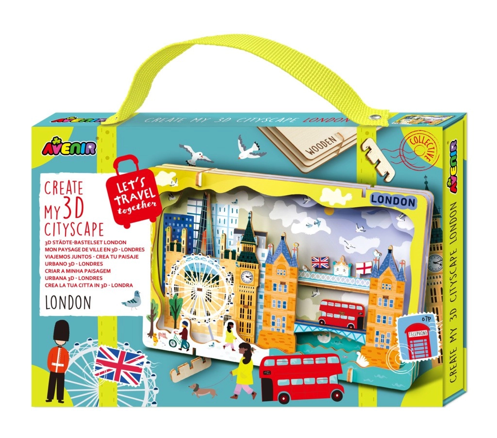E-shop 3D drevené puzzle mestská panoráma – Londýn