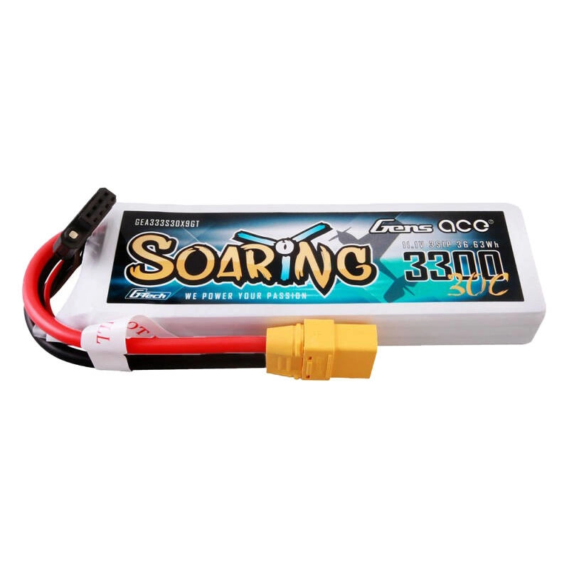 E-shop Gens ace G-Tech Soaring 3300mAh 11,1V 30C 3S1P LiPo batériový pack s konektorom XT90