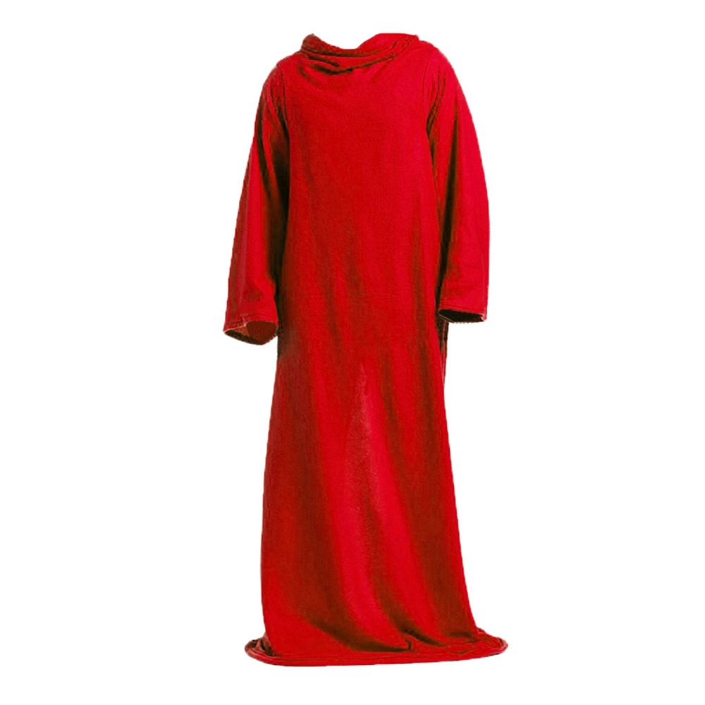 E-shop Hrejivá deka s rukávmi Fleece v červenej farbe