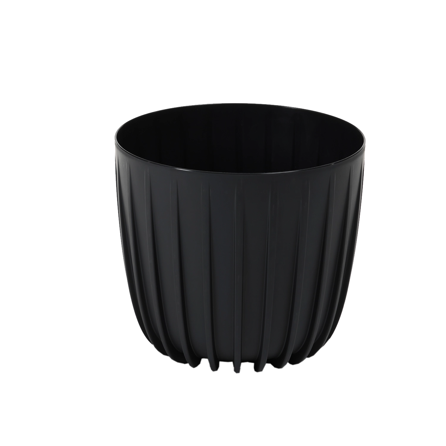 Nízky kvetináč Mira 20 cm čierny