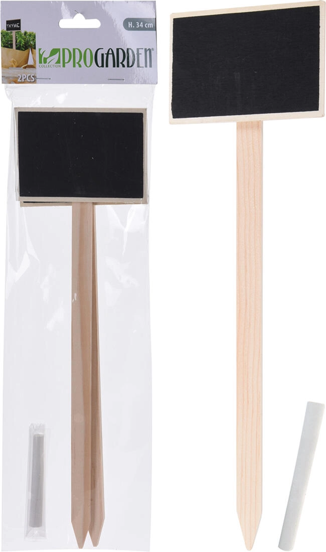 E-shop Ceduľka záhradná v.34cm s kriedou (2ks)